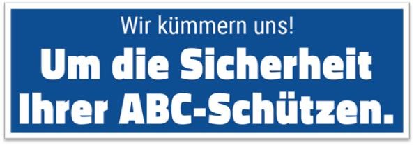 Sicherheit! Wir kümmern uns!