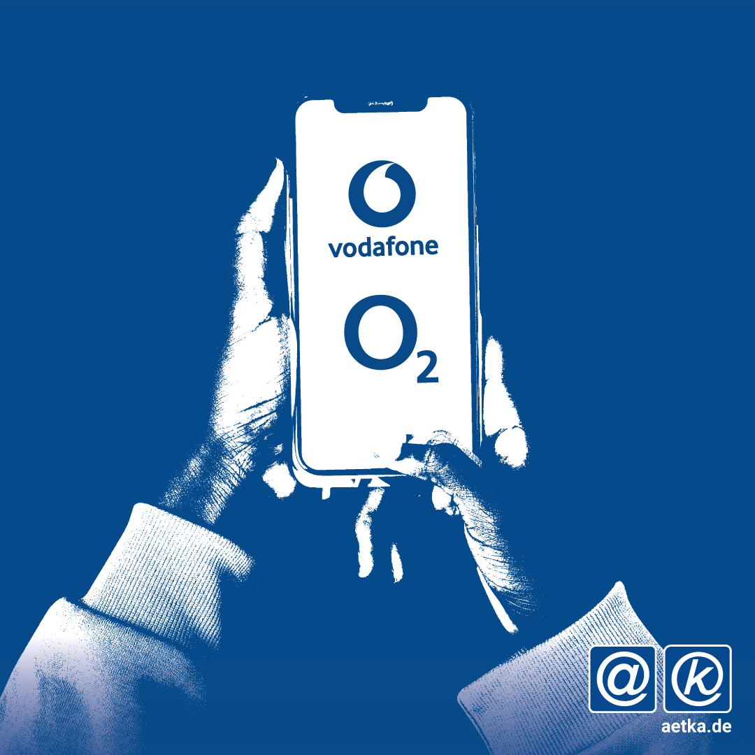 o2 und Vodafone im Handel